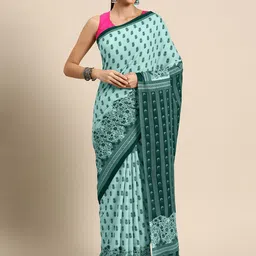 BUTA BUTI Floral Pure Cotton Printed Saree-picture-12