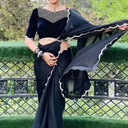 KALINI Embroidered Pure Georgette Saree-picture-33