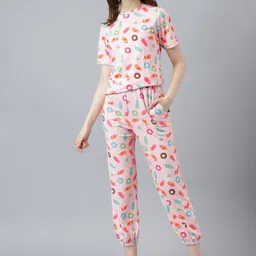 Attire Empire Printed Round Neck T- Shirt & Joggers-image-45