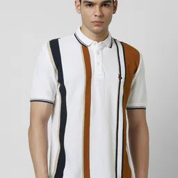Van Heusen Sport Men Striped Polo Collar T-shirt-picture-40