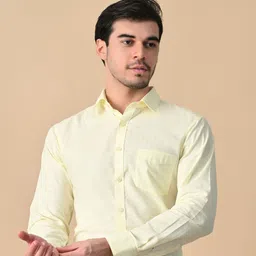 DESIGN UP Men Slim Fit Linen Casual Shirt image 3