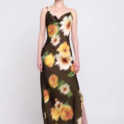 COVER STORY Women Floral Printed Cowl Neck Sheath Maxi Dress-image-22