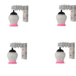 SOMIL Pink Glass Cylinder Printed Wall Lamps-picture-27