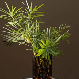Pure Home and Living Brown & Black Tortoiseshell Pattern Glass Vase-image-42