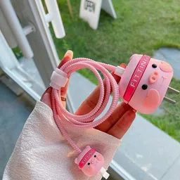 AUGEN Unisex Quirky 3D Design Silicone Protective Case for 20W iPhone USB-C Power image 5