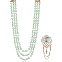 JIYANSHI FASHION Gold-Plated Alloy Jewellery Set-image-53