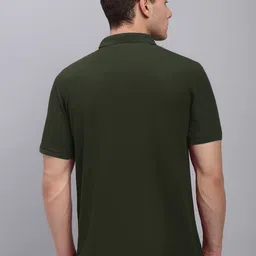 LUX PARKER Men Pack of 2 Solid Polo Collar Cotton Slim Fit T-shirts image 4