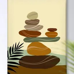 Myntra Elegant Homes Brown Canvas Living Room Rectangle Portrait Painting Wall Art 24"x18"-picture-21