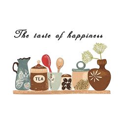 INDIAN ROYALS Kitchen Tools Self Adhesive Wall Sticker-picture-9