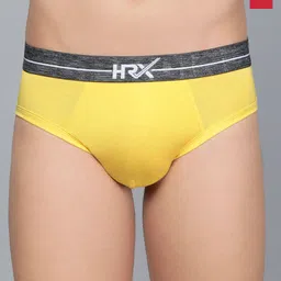 HRX by Hrithik Roshan Pack Of 2 Mid Rise Basic Briefs HRX_BRF_002_YLW_RD_2PC-picture-43