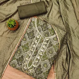 Maroosh Embellished Organza Unstitched Dress Material-picture-14