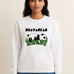 Anikmart Typography Printed Round Neck Cotton Pullover Sweatshirt-picture-41