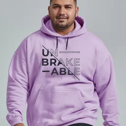 FFLIRTYGO Men Plus Size Printed Hooded Pullover Sweatshirt-image-72