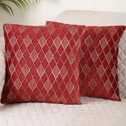 monkdecor Diamond Embroidered Velvet Cushion Covers-picture-34