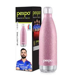 Pexpo Pink Single Stainless Steel Water Bottle-image-14