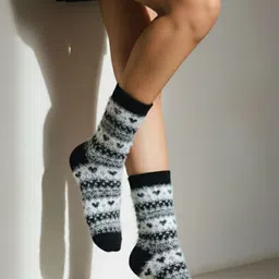 Cdeck Women Patterned Pure Wool Socks-picture-19