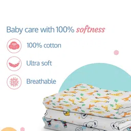 LuvLap Pack Of 7 Ultra Soft Pure Cotton Wash Cloths image 2