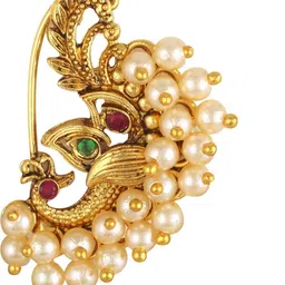 vivastri Gold Plated Alloy Nath Nose Pins-picture-29