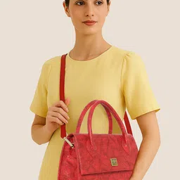 ESBEDA Women Textured Structured Satchel Bag-image-47