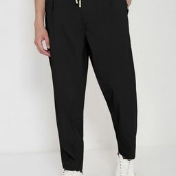SHOWOFF Men Relaxed Fit Low-Rise Pleated Regular Trousers-picture-39