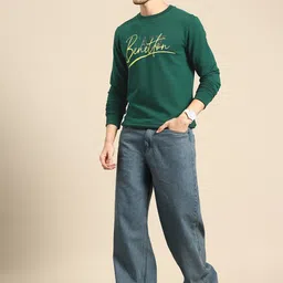 United Colors of Benetton Brand Logo Print Sweatshirt image 5