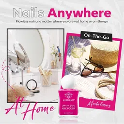 Modelones Ultra Fast Drying Nail Polish- 15 ml- Virtual Princess image 5