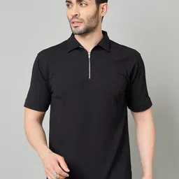 ZYNG Men Self Design Polo Collar T-shirt-picture-31
