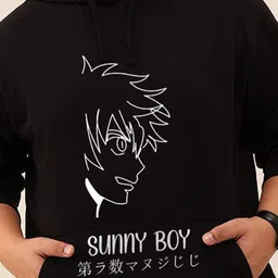 Toodle Plus Men Plus Size Printed Hoodie Sweatshirt image 5