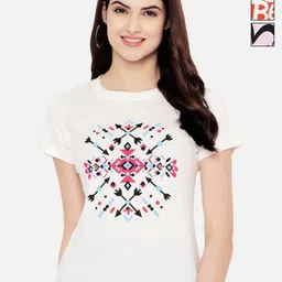 Dreambe Women Pack of 3 Typography Printed Round Neck Cotton T-shirts-picture-21