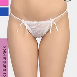 ZERJAMA Women White Briefs-image-37