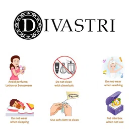 DIVASTRI Gold-Plated Floral Shaped Twinkling Studs image 3