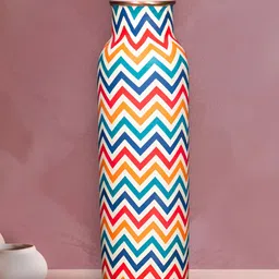 Allo White & Blue Single Copper Printed Water Bottle-picture-37