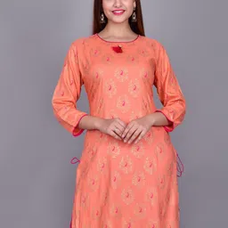 Parth Fab Ethnic Motifs Printed A-Line Kurta-picture-31