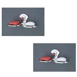 GLOXY Set Of 2 Silver-Toned Stainless Steel Soap Holders image 2