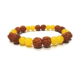 Divine souvenirs Unisex Artificial Beaded Elasticated Bracelets image 2