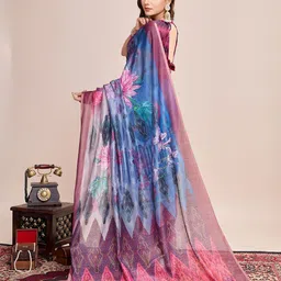 KALINI Woven Design Saree With Unstitched Blouse Piece image 4