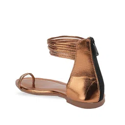 CORSICA Women Textured One Toe Flats with Buckles image 2