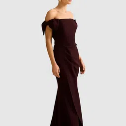 Forever New Off-Shoulder Puff Sleeve Sheath Maxi Dress image 3