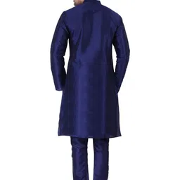 JEXI Men Regular Dupion Silk Kurta with Pyjamas image 3