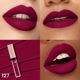 RED 4 Matt Girl Long Lasting Liquid Lipstick - 7 ml - Shade - 127 image 2