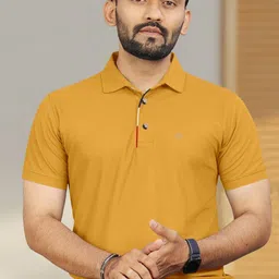 Triptee Men Polo Collar Slim Fit Pure Cotton T-shirt-picture-21