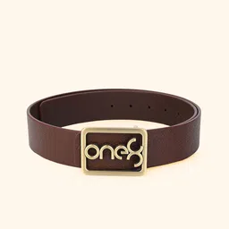 One8 Men Leather Wide Belt image 2