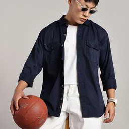7TH LEGION Smart Cargo Cotton Regular Fit Spread Collar Casual Shirt-picture-22