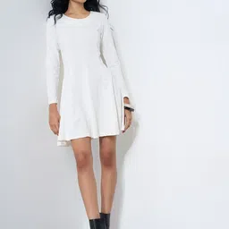 SF JEANS by Pantaloons Women Round Neck Fit & Flare Dress-picture-19