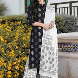 Moda Rapido Women Ethnic Motifs Printed Regular Kurta with Trousers & With Dupatta-picture-43