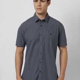 Van Heusen Sport Men Slim Fit Opaque Checked Casual Shirt-picture-22