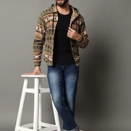 OGEN Men Printed Hooded Sweatshirt image 2