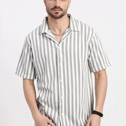 SHOWOFF Men Standard Opaque Striped Casual Shirt-image-96