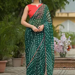 SANISA Bandhani Pure Georgette Saree image 2