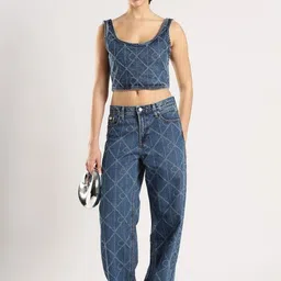 Calvin Klein Jeans Women Relaxed Fit Mid-Rise Jeans-picture-26
